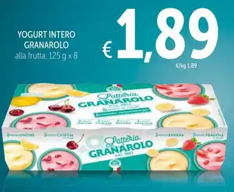 Spazio Conad Granarolo Yogurt Intero alla frutta, 125 g x 8 offerta