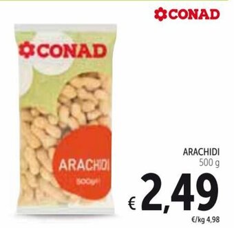 Spazio Conad Arachidi 500 g offerta