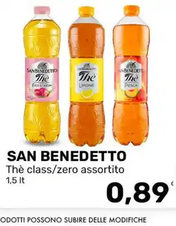 Iper Tosano San Benedetto Thè class/zero assortito offerta
