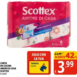 Tigros Carta da cucina amore di casa scottex offerta