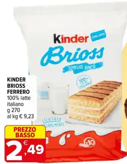 Iperal Kinder Brioss offerta