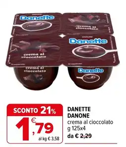 Iperal Danette crema al cioccolato offerta