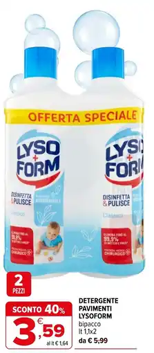 Iperal Detergente pavimenti Lysoform offerta