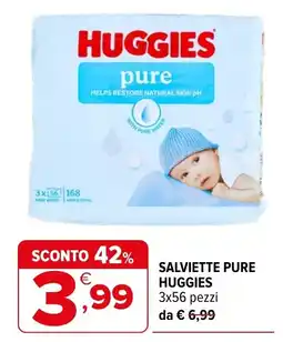 Iperal Salviette pure Huggies offerta