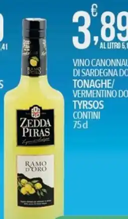 Iper Romagnolo Vino Cannonau di Sardegna Ramo d'Oro offerta