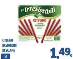Orizzonte Supermercati Citterio bastoncini di salame offerta