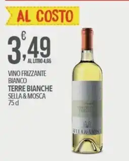 Iper Romagnolo Vino frizzante bianco Terre Bianche Sella & Mosca offerta