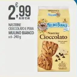 Iper Romagnolo Nastrine Cioccolato e Pera Mulino Bianco offerta