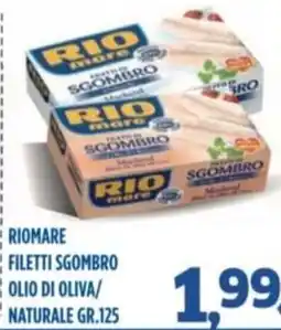 Orizzonte Supermercati Riomare filetti sgombro offerta