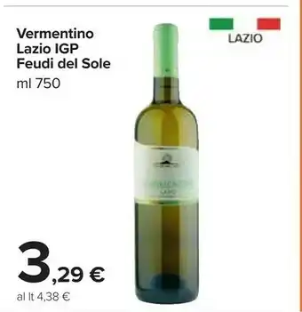 Carrefour Vermentino lazio igp offerta