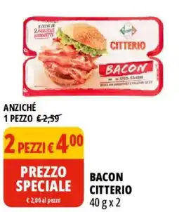Tigros Bacon Citterio offerta