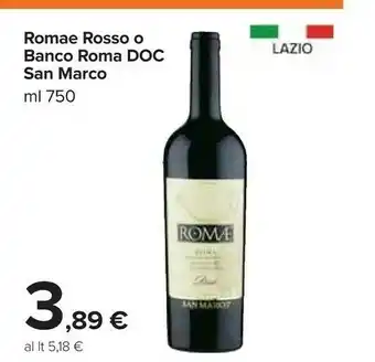Carrefour Romae rosso o banco roma doc offerta