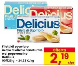 Eurospar Filetti di sgombro Delicius offerta