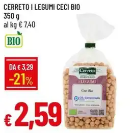 IperFamila Cerreto i legumi ceci bio offerta