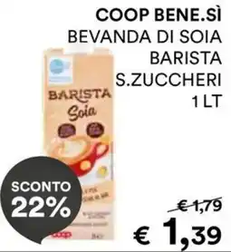 In Coop Barista Soia offerta