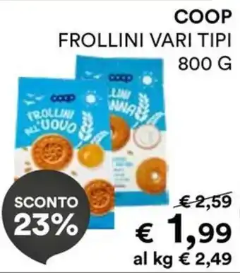 Frollini vari tipi Coop