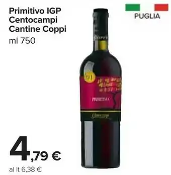 Carrefour Coppi primitivo igp centrocampi offerta