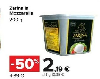 Carrefour Zarina la mozzarella 200 g offerta