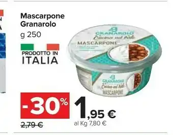 Carrefour Mascarpone cremoso 250 g(ml) offerta