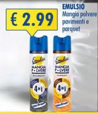 Emulsio mangia polvere pavimenti e parquet