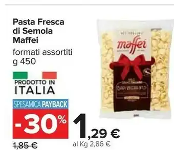 Carrefour Pasta fresca di semola offerta