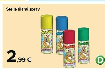 Carrefour Stelle filanti spray offerta