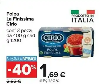 Carrefour Polpa la finissima offerta