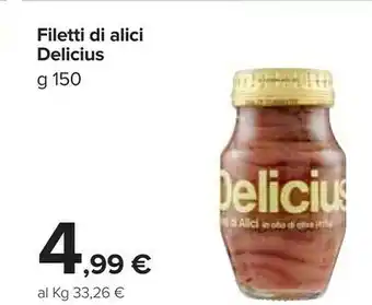 Carrefour Filetti di alici 150 g offerta