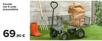 Carrefour Carrello con 4 ruote pneumatiche offerta