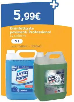 C+C Italmarket Disinfettante pavimenti Professional Lysoform offerta