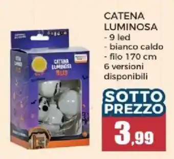 Caten luminosa 9 led