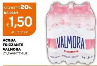 Ekom Acqua Frizzante Valmora Lt 1,5 x 6 offerta