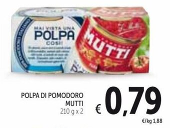 Spazio Conad Mutti Polpa di Pomodoro 210 g x 2 offerta