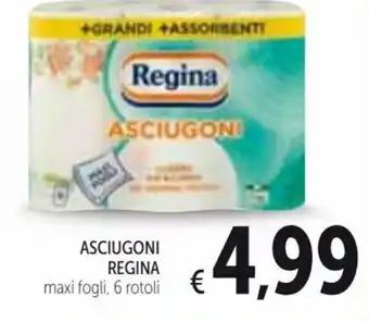 Spazio Conad Regina Asciugoni maxi fogli, 6 rotoli offerta
