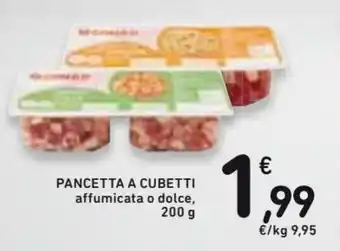 Spazio Conad Pancetta A Cubetti Affumicata o dolce 200 g offerta