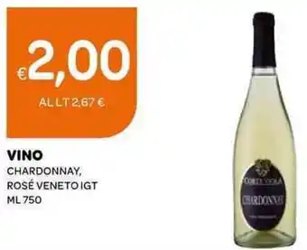 Ekom Vino Chardonnay Rosé Veneto Igt ML 750 offerta