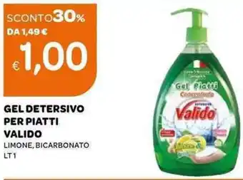 Ekom Gel Detersivo Per Piatti Valido Lt 1 offerta