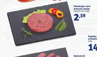 In'S Mercato Hamburger maxi di bovino adulto 220g offerta