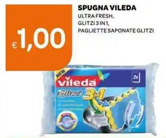 Ekom Spugna Vileda Ultra Fresh Glitzi 3in1 offerta