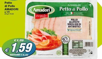 Prix Quality Amadori Petto Di Pollo 120 g offerta