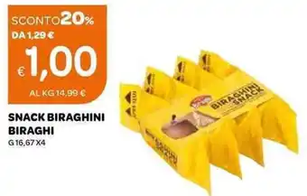 Ekom Snack Biraghini Biraghi G 16,67x4 offerta