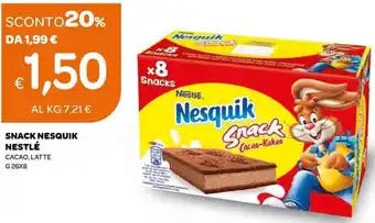 Ekom Snack Nesquik Nestle G 26x8 offerta