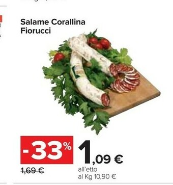 Carrefour Salame corallina offerta