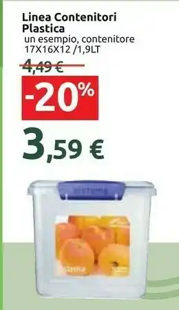 Carrefour Linea contenitori plastica offerta