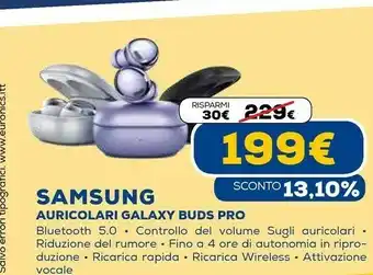 Euronics Cuffie auricolari wireless galaxy buds pro phantom violet offerta