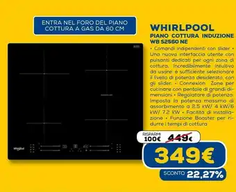 Euronics Wb s2560 ne nero da incasso 59 cm piano cottura a induzione 4 fornello(i) offerta