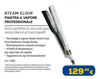 Euronics Steam elixir piastra a vapore professionale offerta