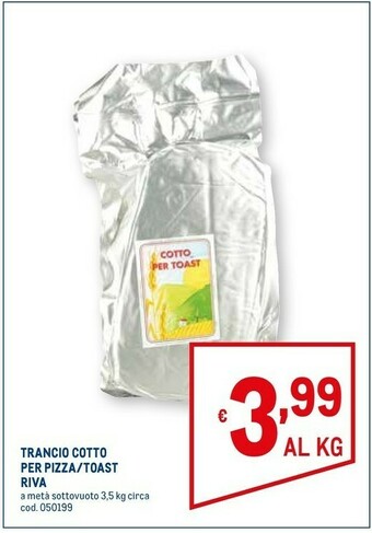 Metro Prosciutto cotto offerta