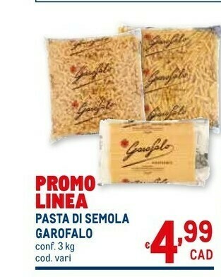 Metro Pasta di semola offerta