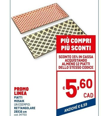 Metro Piatti offerta